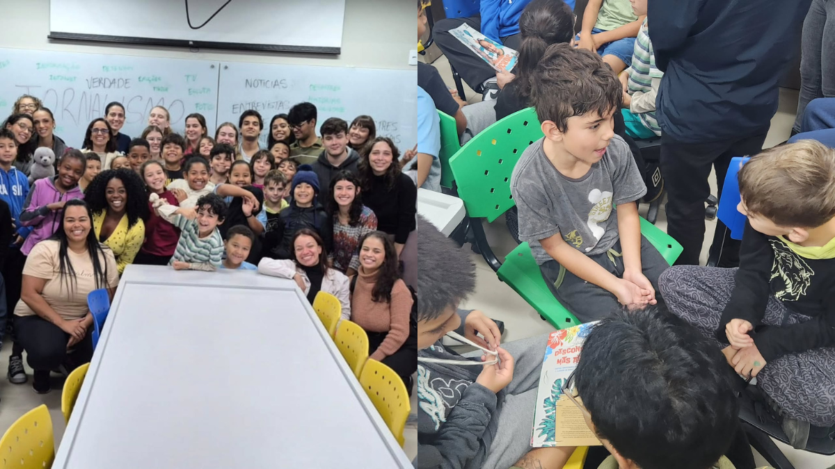 JAC inicia projeto de jornalismo com alunos do 4º ano na Escola Neuza, nos Ingleses